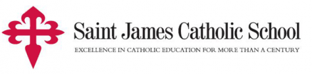 Лого St. James Catholic Middle School, Католическая средняя школа Сент-Джеймс