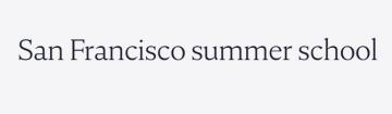 Лого San Francisco Summer School, Летний лагерь в Сан-Франциско