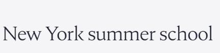Лого New York Summer School, Летний языковой лагерь в Нью-Йорке
