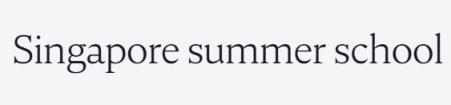 Лого Singapore Summer School, Летняя школа в Сингапуре