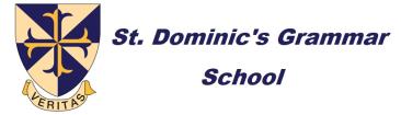 Лого St. Dominic's Grammar School, Средняя школа Сент-Доминик