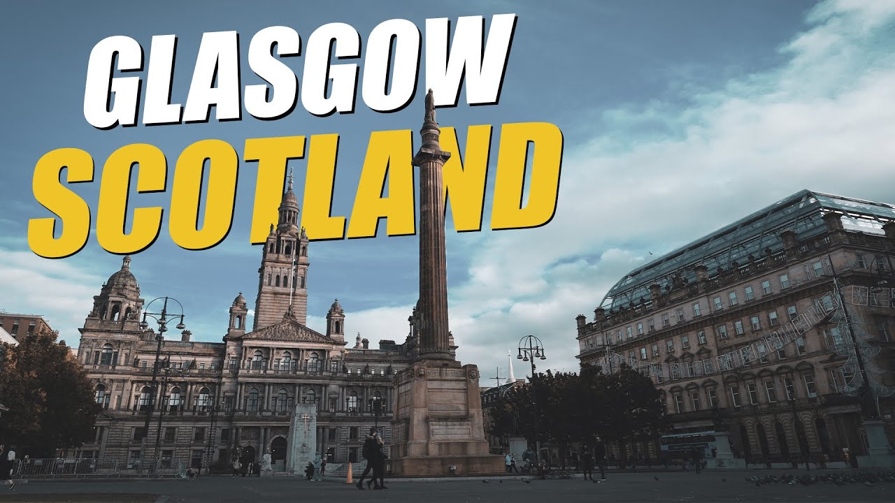Glasgow is the most European city in the UK! Walking in Glasgow. Travel to the UK