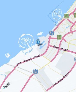 United Arab Emirates on map