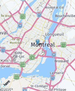 Canada on map