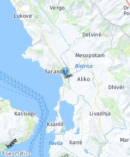 Albania on map