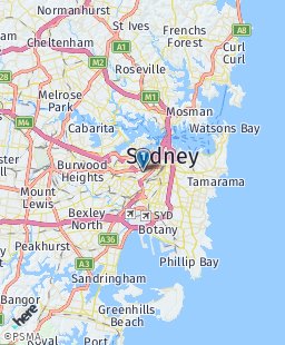 Australia on map