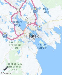 Canada on map
