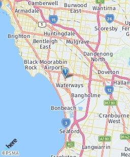 Australia on map