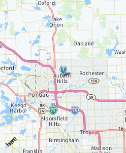 USA on map