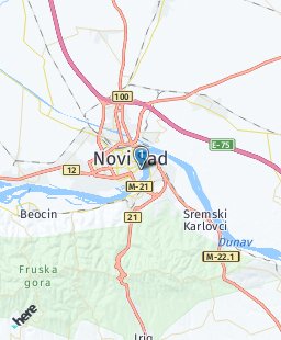 Serbia on map