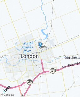 Canada on map