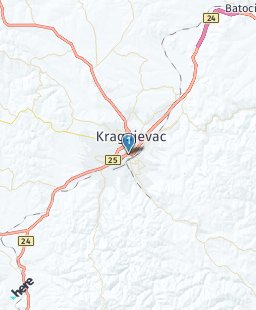 Serbia on map