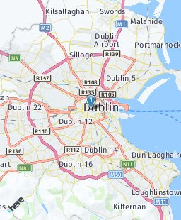 Ireland on map