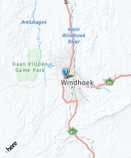 Namibia on map