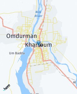 Sudan on map