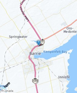 Canada on map