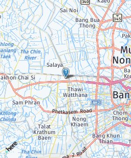 Thailand on map