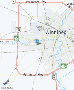 Canada on map