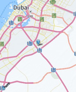 United Arab Emirates on map
