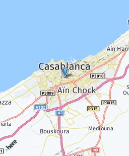 Morocco on map