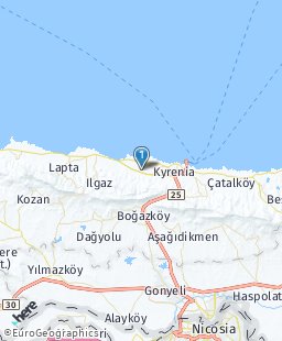 Cyprus on map