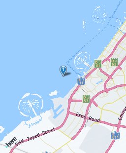 United Arab Emirates on map