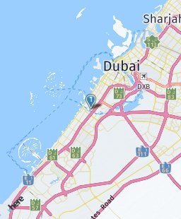 United Arab Emirates on map