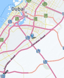United Arab Emirates on map