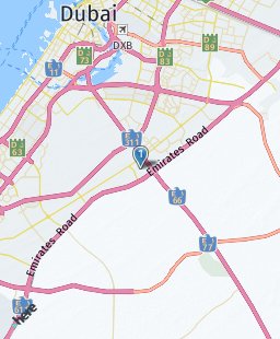 United Arab Emirates on map