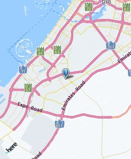 United Arab Emirates on map