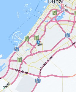 United Arab Emirates on map