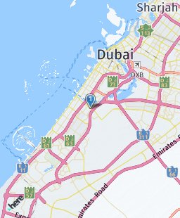 United Arab Emirates on map