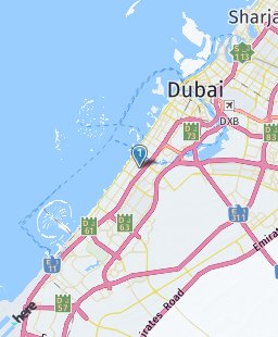 United Arab Emirates on map