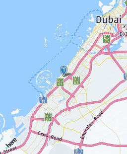 United Arab Emirates on map