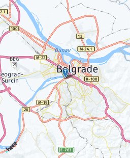 Serbia on map