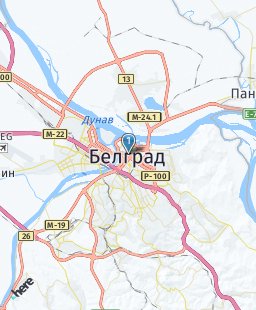Сербия на карте