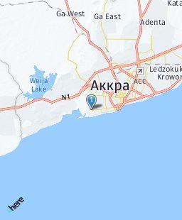 Гана на карте