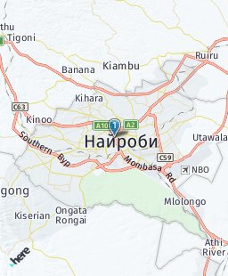 Кения на карте