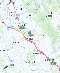 Албания на карте