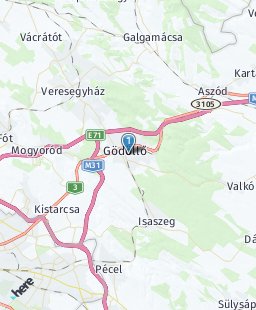 Венгрия на карте