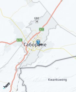 Ботсвана на карте