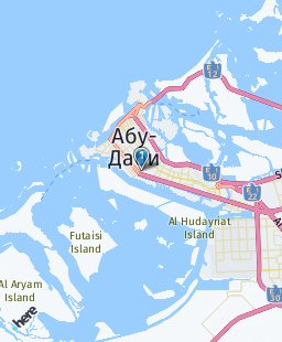 ОАЭ на карте