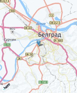 Сербия на карте